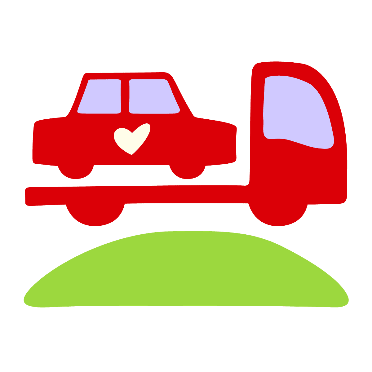 Hand drawn icon vehicle donation