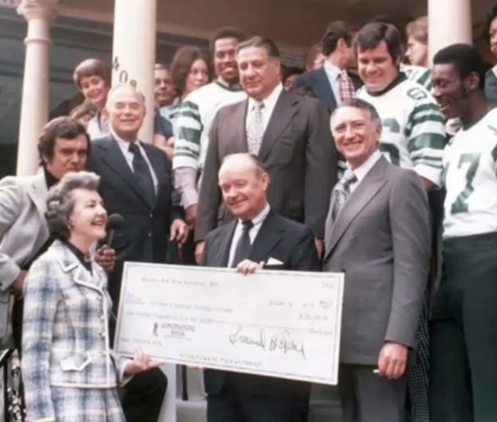 archival photograph of the opening of the first Ronald McDonald House